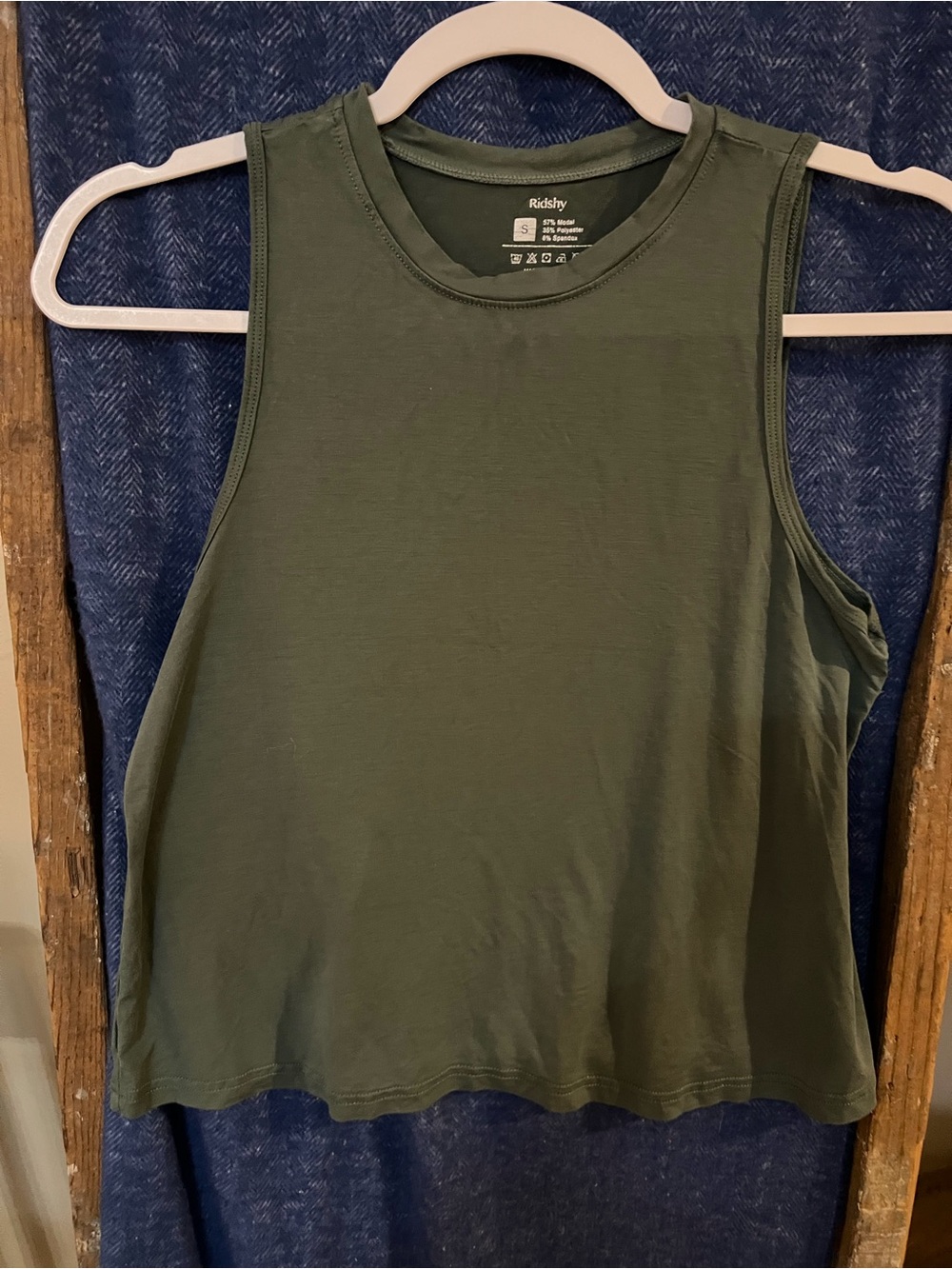 Olive Green Women's Tank Top - Relaxed Sleeveless Fit